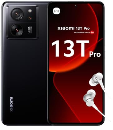 Xiaomi 13T Pro - Smartphone de 16+1TB, Cámara Leica, Pantalla 6.67 AMOLED CrystalRes 1,5K+144Hz, Mediatek Dimensity 9200+, Carga Turbo 120W, 5000mAh, Negro (Versión ES)
