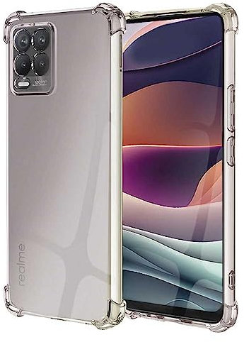 OcioDual TPU Schutzhülle für Realme 8/8 Pro, Transparent Hülle mit Verstärkten Ecken und Schutz für die Rückkamera, Flexibel Silikongel Stoßfänger, Stoßfest, Sturzsicher