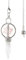 Pendule De Guérison En Cristal Quartz Rose Merkaba Avec Pierre Précieuse Hexagonale En Cristal Blanc Pour Reiki Radiesthésie Équilibre Méditation