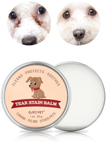 GJYC PET Baume Éliminateur de Taches de Larmes pour Animaux - 1 oz (30g) de Soin Naturel à Base de Plantes pour Chats et Chiens - Nettoie en Douceur et Restaure l'Éclat des Yeux