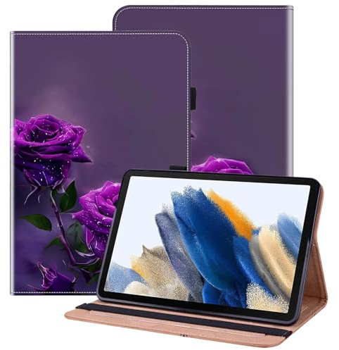 BOLELAW Hülle für iPad Pro 11 Zoll (2022/2021/2020) – Stoßfest PU Leder Folio Case mit Stifthalter, Kartenfächern & Standfunktion, Lila Rose