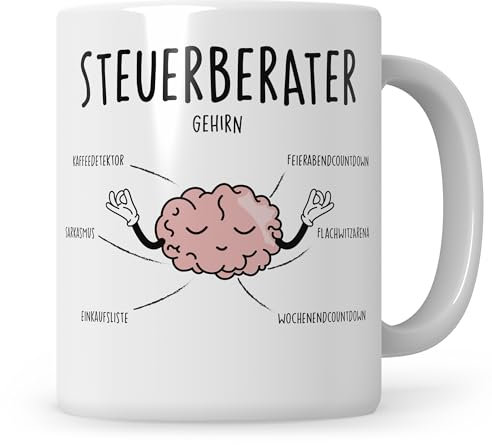 Sweetify Tasse Steuerberater Gehirn, Steuerbürö, Steuerberaterausbildung, Steuerberateranwärter, Rechnungswesen, Buchhaltung