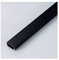 Aluminum Square Box Cable Trunking Self Adhesive Wire Hider Electrical Cable Management 1m Long Black 20 * 10mm