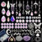 350pcs+ DIY Suncatcher Making Kits Crystal Sun Catcher Hanging Decor Arts and Crafts Supplies Set with Crystals Beads, Pendants, Charms, Hooks, Chains for Indoor Outdoor Home Wedding Garden Decor