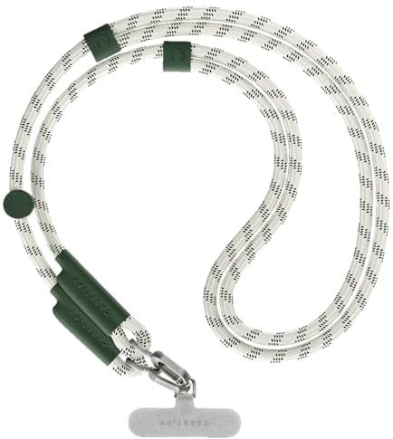 CASETiFY Double End Rope Cross-Body Strap - White/Sage