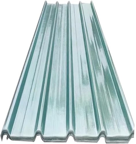 Transparente Polycarbonat-Dachplatten, Stummes Gewelltes Dachblech FRP Tageslichtplatte Transparente Anti-UV-Regenschutzplatte Stoßfestes Ersatz-Schuppenpaneel Für Gewächshaus(35 * 24in)