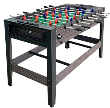 Sport1 Supertavolo 4in1 girevole. Tavolo multigioco indoor: calcetto, ping pong, hockey, biliardo. Completo di accessori: aste, palline, rete, racchette, manopole, stecche, set carambola. 137x61x82cm