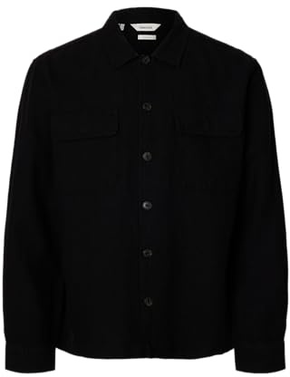 SELECTED FEMME Herren Slmotto Leroy Linen Blend Overshirt Noos Slmotto Leroy Linen Blend Overshirt Noos (1er Pack)