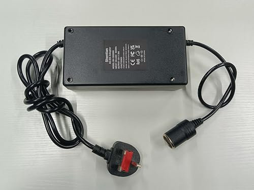 Shentian Power Supply Cigarette Lighter Socket AC to DC Adapter 110V-240V to 12V 30A Car Power Charger Converter (12V 30A Adapter)