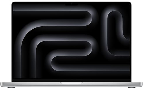 Apple MacBook Pro 2023, M3 Pro-Chip mit 12-Core CPU und 18-Core GPU (16-Zoll, 18 GB RAM, 512 GB SSD-Speicher) (QWERTY Englisch) Silber (Generalüberholt)