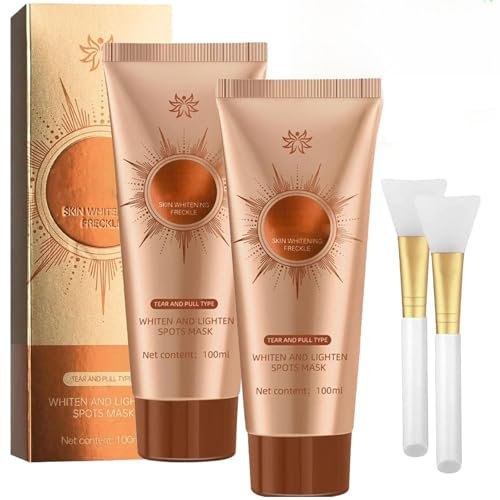 2 Stück Parowu Aufhellende und Fleckenentfernende Gesichtsmaske, Parowu Herbal Spots Peel-Off-Gesichtsmaske, Festigt, Spendet Feuchtigkeit, Korean Gesichtsmaske für Hautpflege