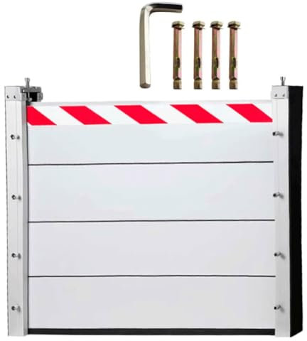 Hochwasserschutz Für Türen, Aluminium-Hochwasserschutz-Barriere, Hochwasserschutz Barriere Kellerfenster, Mobile Hochwasserschutz Barriere Tür, Hochwasserpaneel Einfache Montage YQISHI(H 120cm,L 140cm