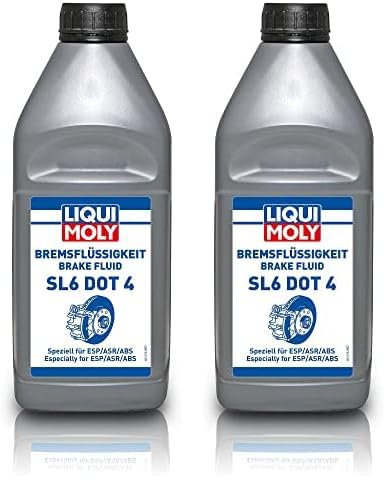 LIQUI MOLY Bremsflüssigkeit SL6 DOT 4 | 1 L | Bremsflüssigkeit | Art.-Nr.: 21168 (Packung mit 2)