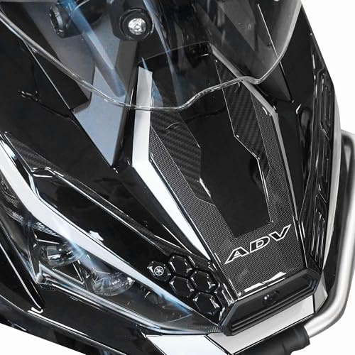 LABELBIKE 3D Motorrad Frontaufkleber Muset kompatibel mit Zontes | 368 G 2025, Harzschutz, Kratzfestigkeit, Roller-Frontverkleidung, Carbon