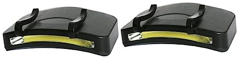 STOBOK 2 Sätze Outdoor Hut Light Wanderfackel Wasser Lampe Hutlichter Aufclipsen Lichtclip Auf Der Mütze Hutlicht Aufclipsen Led -clip Auf Hutlicht Schwarz 2 Stücke * 2