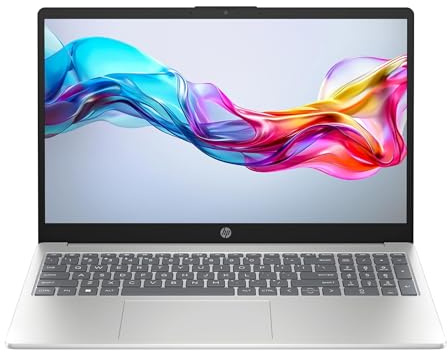 HP Laptop 15-fd0017sl, PC Portatile 15, Display 15.6 FHD Antiriflesso, Notebook, Intel N100, 8GB RAM, 128GB SSD, Intel UHD Graphics, Webcam TNR, Windows 11, Computer Portatile, Argento, QWERTY