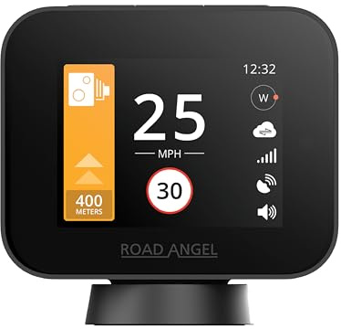 Road Angel Pure Sync Rivelatori di autovelox per auto UK - Rivelatore di autovelox Road Angel - Abbonamento richiesto per l'uso