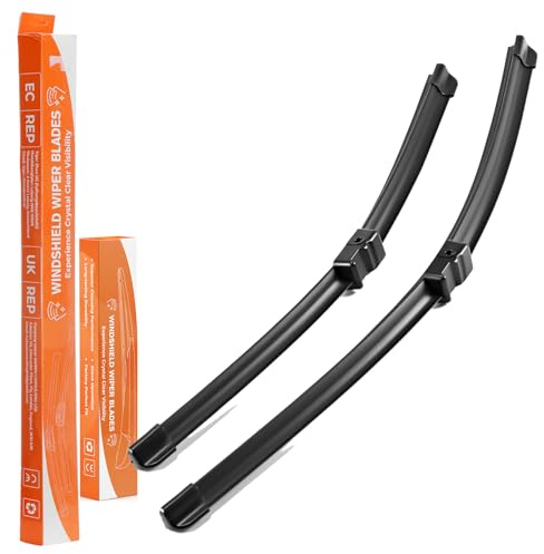 ISINEVER Scheibenwischer Kompatibel mit Opel Astra H 2004-2013, Wischerblätter vorne Links + Rechts Set (2er Set: 550mm/450mm) Autoscheibenwischer Wischerblätter Satz