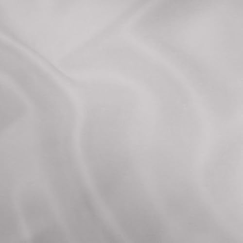 TRAUMSCHLAF Uni Mako-Satin Bettwäsche – seidig glatt & hautsympathisch aus 100% Baumwolle – edles Uni Design, atmungsaktiv & pflegeleicht – mit Reißverschluss – 2X Kissenbezug 40x80 cm, Silber