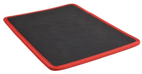 CashMuch Magnetic Tool Holder Tray and Organizer Mat Set, 3-Piece Red and Black for Mechanics and DIY, for Wrenches and Screwdrivers