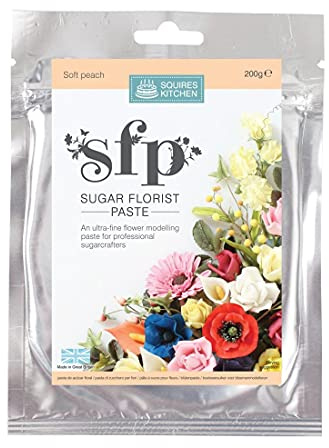 Squires Kitchen Sugar Florist Paste (SFP) Soft Peach 200 Gram