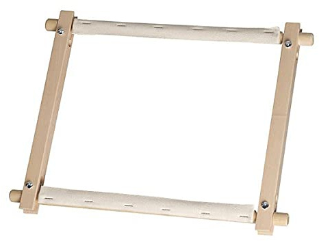 Elbesee 2H9R | Polished Hardwood Rotating 9in Tapestry/Embroidery Frame