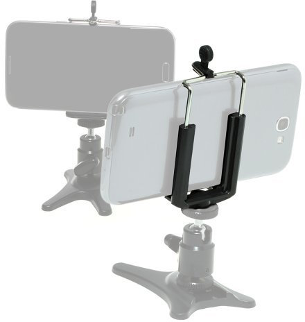 Photecs 1/4-Inch Tripod Adapter/XL Mount for Large Smartphones/Compact Cameras/GPS Navigation Devices from 60 to approx. 85 mm