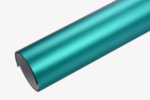 Neoxxim 12€/m² – Autofolie Chrom matt mint grün 30 x 150 cm selbstklebend BLASENFREI flexibel Car Wrapping Klebefolie