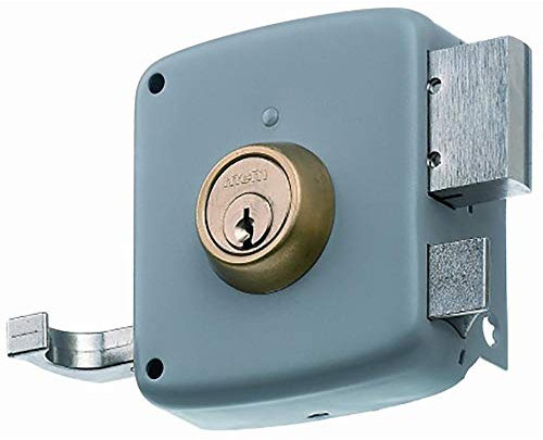 Mcm - Cerradura Sobrepo.Palan/Picapor.100Mm.Izdas.Gris 2525Pr-100I