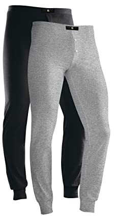 H.I.S Herren Lange Unterhosen (2 Stück) mit Bündchen am Bein