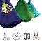 AerialX Aerial Yogatuch - Yoga Fitness Set Gold | GS geprüfte Yoga Hängematte inkl. Turnringe für Yoga Pilates und Gymnastik | Germany Nur für Erwachsene