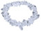 Lebensquelle Plus Bergkristall Splitterarmband | Handgefertigtes Elastisches Stretch Splitter Armband | Echter natürlicher Edelstein