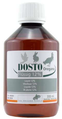 VET SCHROEDER + TOLLISAN – Dosto-Oregano Flüssig 12%: Höhere Wirkstoffkonzentrationen & Ätherische Öle für Gesunde Atemwege - Taubensport - Brieftauben – Oregano-Öl – 300 ml