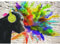 Runa Art Fototapeten 396 x 280 cm Graffiti Affe - Vlies Wanddekoration Wohnzimmer Schlafzimmer - Deutsche Manufaktur - Bunt 9169012a