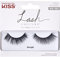 KISS Lash Couture Faux Mink Collection 1 Pair of False Lashes, Midnight, Ultrafine, Tapered, Synthetic Fake Lashes includes Lash Glue