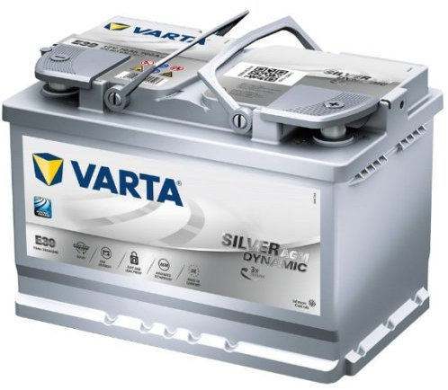 Batterie Varta E39 SIL-DYN-AGM 12 V 70 Ah 760 EN Dimensions 278 x 175 x 190 mm B13 -