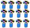 Alomejor 12PCS Bike T25 Screws Steel Bicycle Disc Brake Screws T25 Screws for Mountain Bike Cycling Supplies (Colorful)