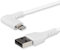 StarTech.com 2m USB-A auf Lightning-Kabel - 90° rechtwinkliges USB Typ-A auf Ladekabel - Synchronisationskabel - Apple MFi-zertifiziert iPad/iPhone 12 - Weiß (RUSBLTMM2MWR)