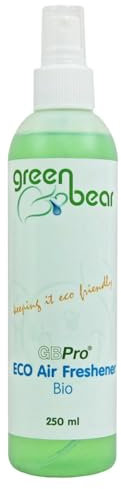 GBPro Refillable Eco Air Freshener (Odour eater), Bio Scent Deodoriser, Fresh Fragrance, Concentrated, Septic Tank Friendly, Suitable for Waste Bins, Pet Blankets & Laundry baskets (250ml Atomiser)