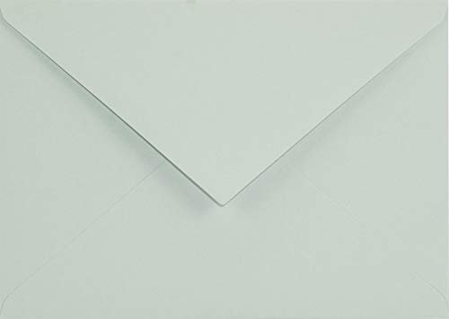 Netuno 100x Umschlag Pastell-Grün DIN C6 114x 162 mm 120g Keaykolour Pastel Green Briefkuvert bunt hochwertig farbige Briefhülle nassklebend aus Recycling-Papier Öko Umschlag farbig Natur-Papier C6