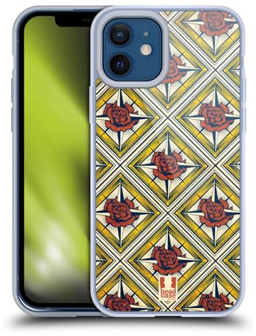 Head Case Designs Modèle De Rose Boussole Coque en Gel [Protection de Qualité Militaire] Compatible avec Apple iPhone 12 / iPhone 12 Pro Et Compatible avec MagSafe