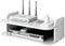 NUODWELL Router Aufbewahrungsbox Wandmontage TV Regal Multimedia Lagerregal WiFi Storage Rack für TV Komponenten Kabelboxen Router Fernbedienungen Spielkonsolen