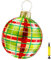 KKPLZZ Aufblasbare Weihnachtskugel Dekoration, 60cm Riesen Weihnachtskugeln Outdoor Decor Große Weihnachtskugeln Ornamente für Weihnachtsfeiertagsdekoration