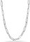LeCalla 925 Sterling Silver Italian Paperclip-Link Chain Necklace for Women 20 Inches