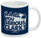 Keramik-Kaffeetasse mit Aufschrift Christmas Vacation You Serious Clark?, Geschenkidee für Kaffee, Tee und heiße Getränke, 325 ml, Weiß