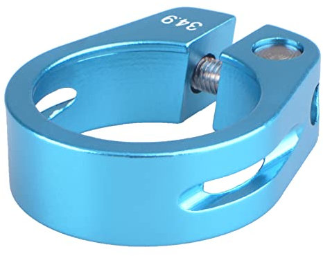TRIWONDER Fahrrad Sattelkloben 25,4/28,6/31,8/34,9 mm, Sattelklemme Schnellspanner Sattelstütze Sattelstützenklemme für MTB und Rennrad (Blau - 34.9mm)