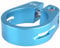 TRIWONDER Bike Seat Post Clamp 31.8mm, 34.9mm Quick Release Seatpost Tube Clamp for MTB Road Casual Bike (Blue - 34.9mm)