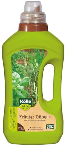 Bio Kräuter-Dünger 500 ml, Flüssigdünger für Kräuter in Bio-Qualität, Düngemittel, Düngung, Kölle Bio Kräuter-Dünger