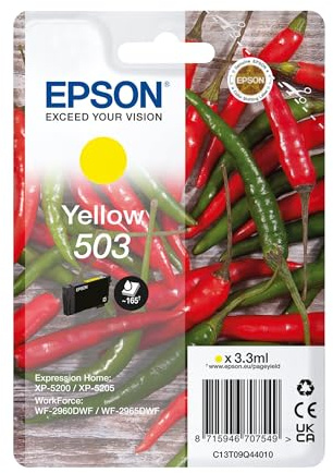 Epson 503 Chillies, Genuine Yellow Ink Cartridge