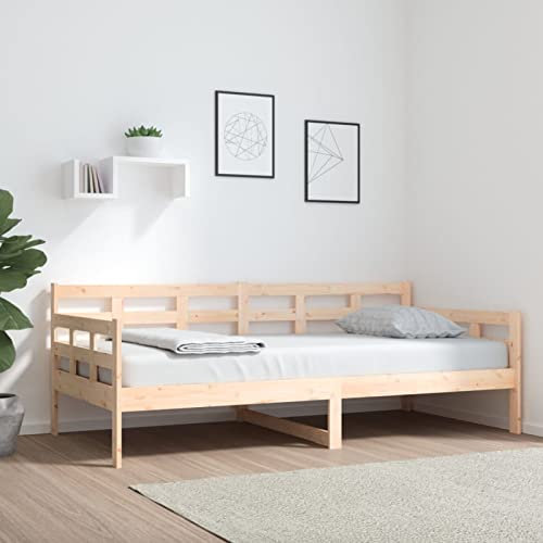 ZEYUAN Tagesbett, Schlafsofa, Couch Mit Schlaffunktion, Bettsofa, Sofabett, Sofa Bed, Schlafcouch, Daybed, Couch Bett, Jugendbett, Massivholz Kiefer 90x190 cm